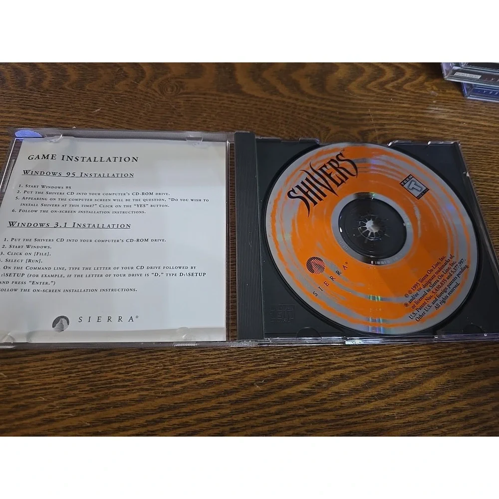 Sierra On-Line shivers cd